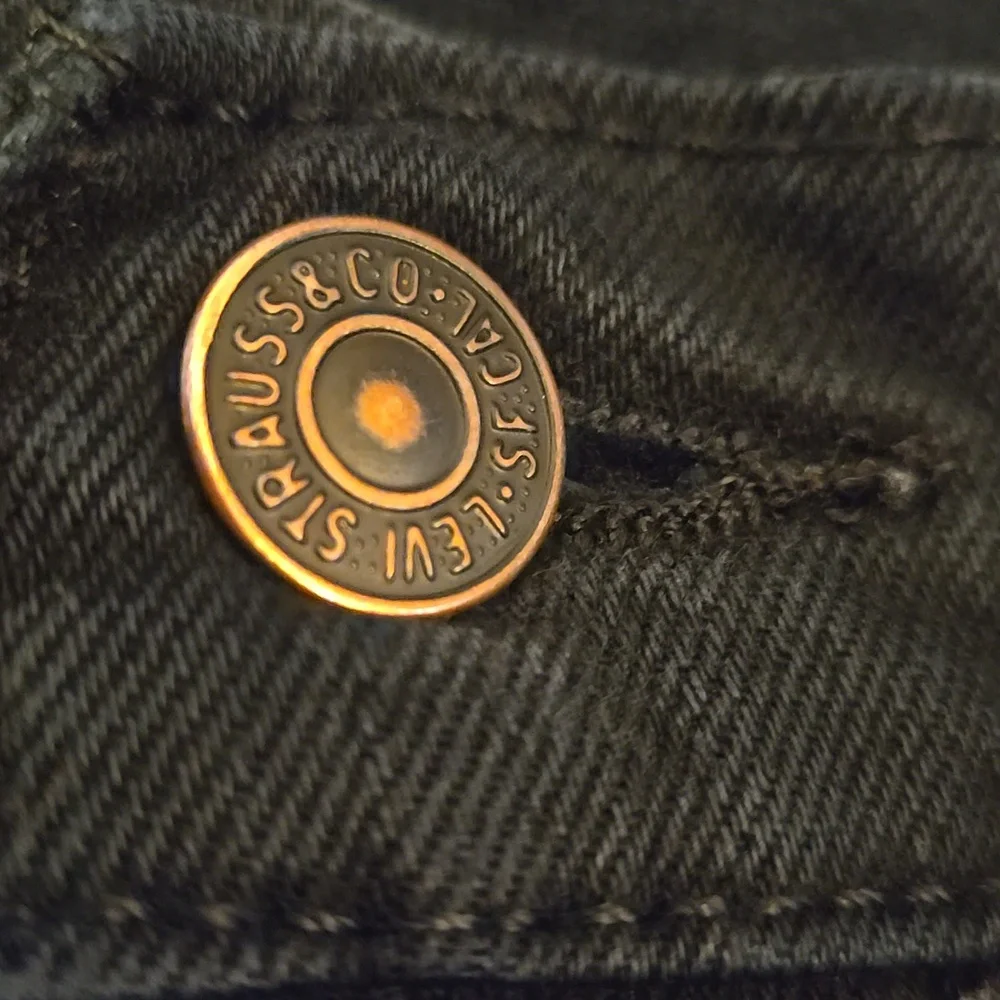 Levis 511 Jeans Mens 33x26 Black Authentic Straight Premium Classic Jeans EUC
